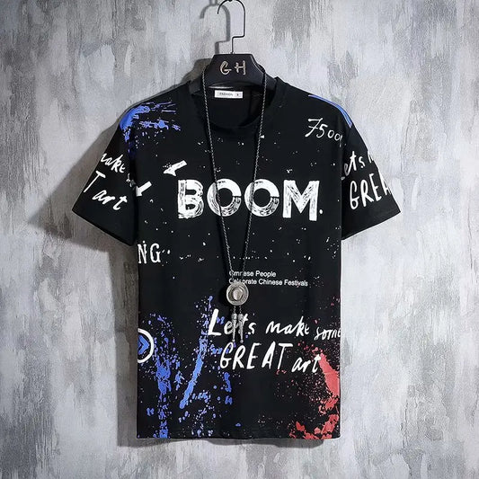 https://ae01.alicdn.com/kf/Sc89ef9415e5144f882bd13f73c619d024/Hot-Sale-Men-s-T-Shirt-Summer-Short-Sleeve-Top-Korean-Graffiti-Letters-Shirt-Tees-O.jpg
